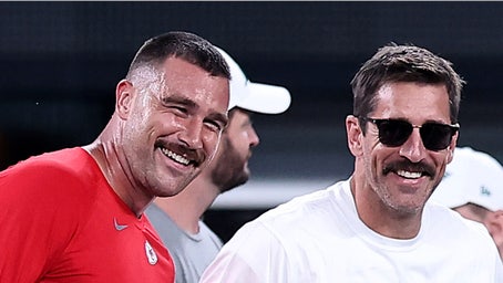 Aaron Rodgers calls Travis Kelce 'Mr. Pfizer' while talking about Jets' performance against Chiefs