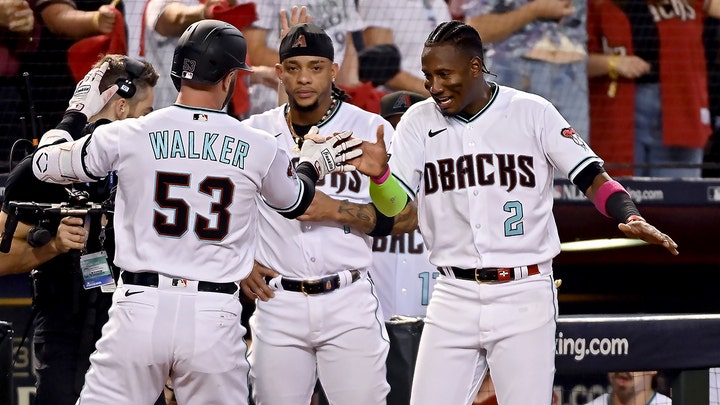 The Diamondbacks' road gray uniforms they're wearing right now are