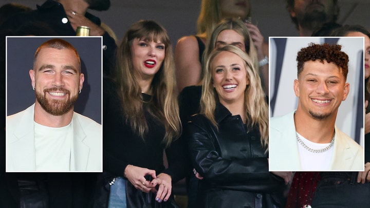 Taylor Swift attends Travis Kelce's Kansas City Chiefs game at MetLife Stadium
