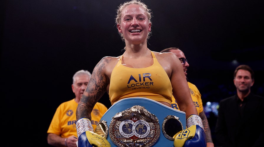 Boxing champ has no regrets about remarks on trans women in combat