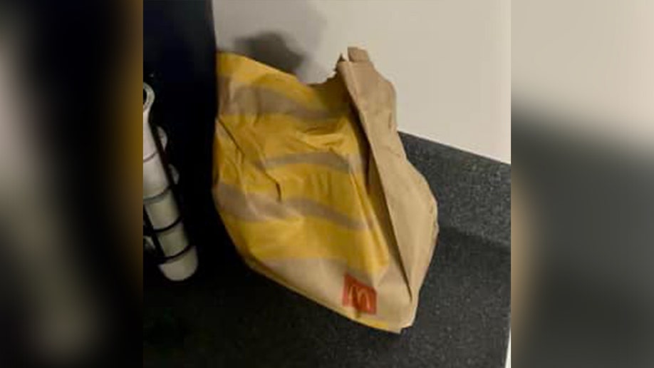 Gun hidden in McDonald's bag