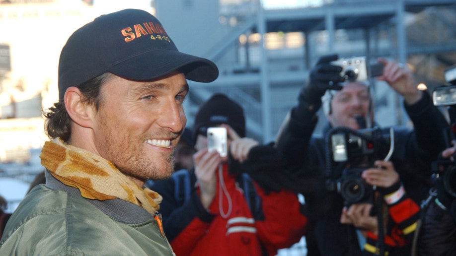 Matthew McConaughey promotes "Sahara"