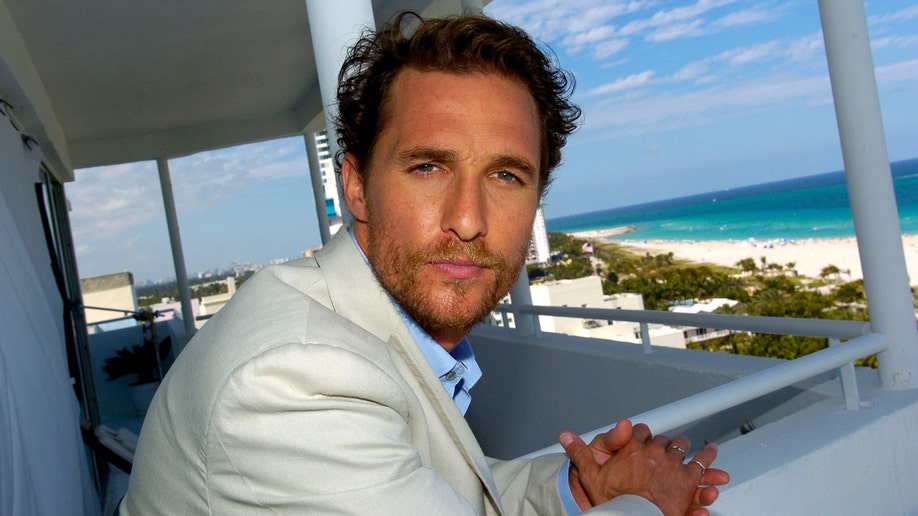 Actor Matthew McConaughey in Miami Beach