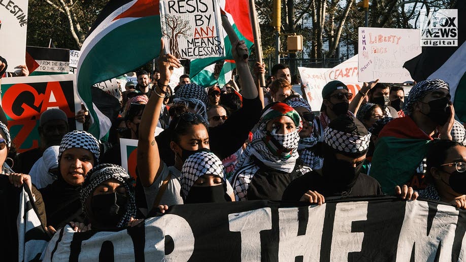 Pro-Palestinian demonstraters in New York City