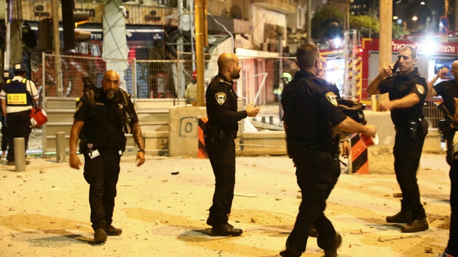 Officers on the Tel Aviv streets