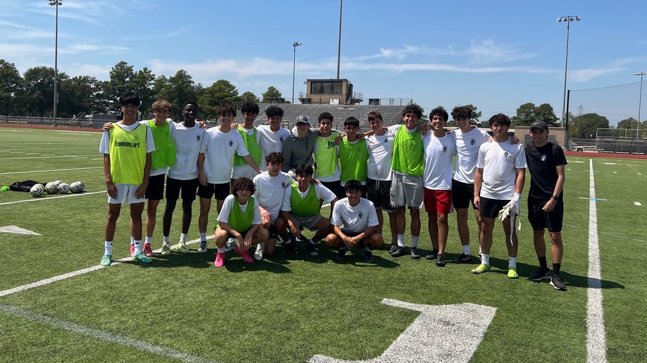 Gabriel Silva with soccer team