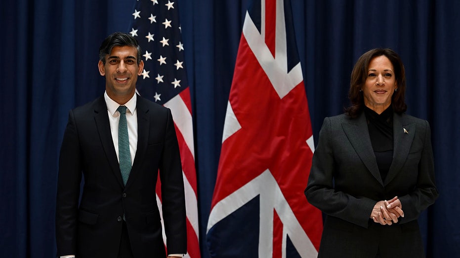 Kamala Harris, UK's Rishi Sunak reportedly to discuss Israel, Ukraine during VP's trip to London AI summit