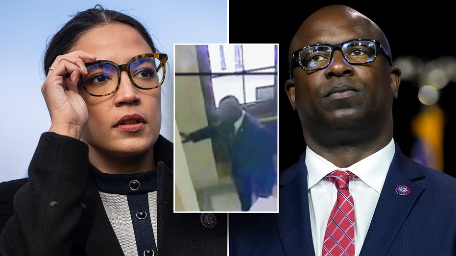 AOC defends Jamaal Bowman pulling fire alarm in ‘moment of panic,’ blasts GOP for ‘protecting’ George Santos