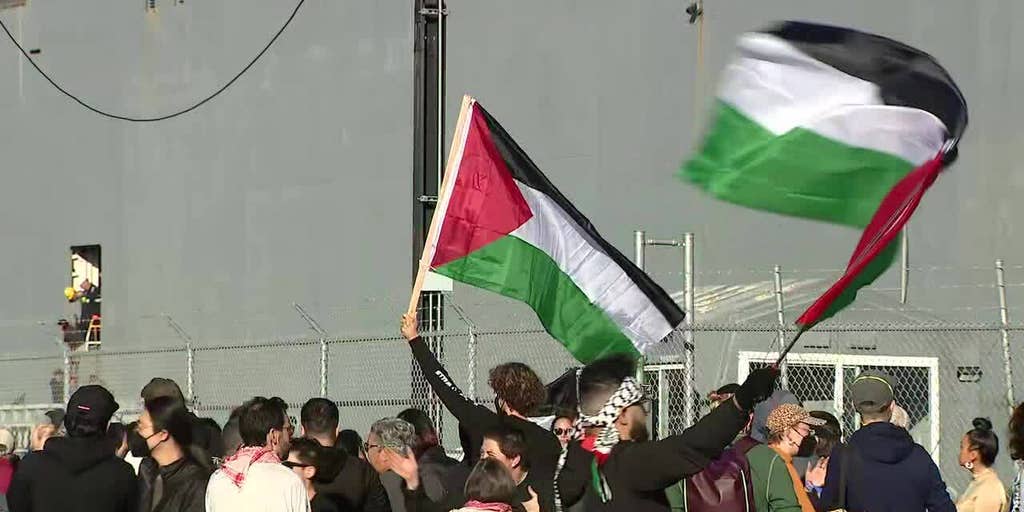 Pro-Palestinian protesters in California block U.S. government ship: 'Joe Biden, you can't hide' - Vimarsana News
