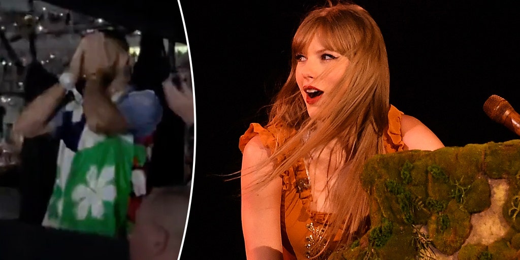 Taylor Swift surprises Travis Kelce at concert, pleads with fans to stop throwing things on stage - Vimarsana News