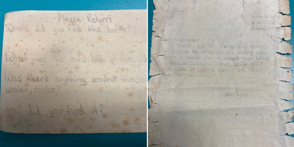 Massachusetts message in a bottle found 26 years later in France - Vimarsana News