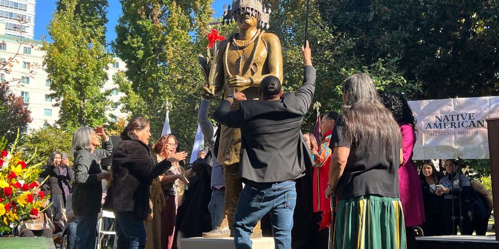 Statue of Native American leader replaces toppled monument of Spanish missionary in California - Vimarsana News