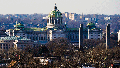 The Pennsylvania Capitol is viewed Dec. 16, 2021, in Harrisburg, Pennsylvania.