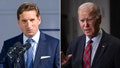 Democrat presidential candidate and Minnesota Rep. Dean Phillips and President Joe Biden.