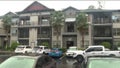 An apartment complex in Tampa, Florida where a woman and teenage girl were stabbed to death over the weekend.