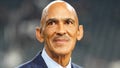 Tony Dungy looks on after the Pittsburgh Steelers defeated the Las Vegas Raiders 23-18 at Allegiant Stadium on September 24, 2023 in Las Vegas, Nevada.