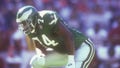 Bernard Williams #74 of the Philadelphia Eagles in position during a football game against the Washington Redskins on October 30, 1994 at RFK Stadium in Washington DC.  The Eagles won 31-29.