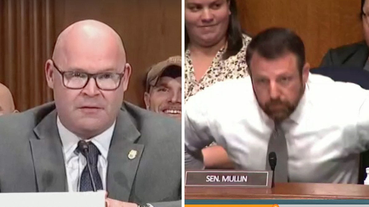 GOP Sen Mullin, union boss almost come to blows in Senate hearing: 'Stand your butt up' | Fox News