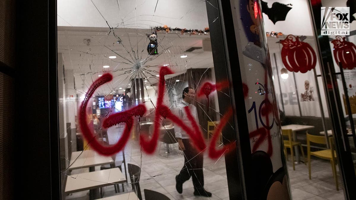 vandalism by pro-Palestinian protestors in DC