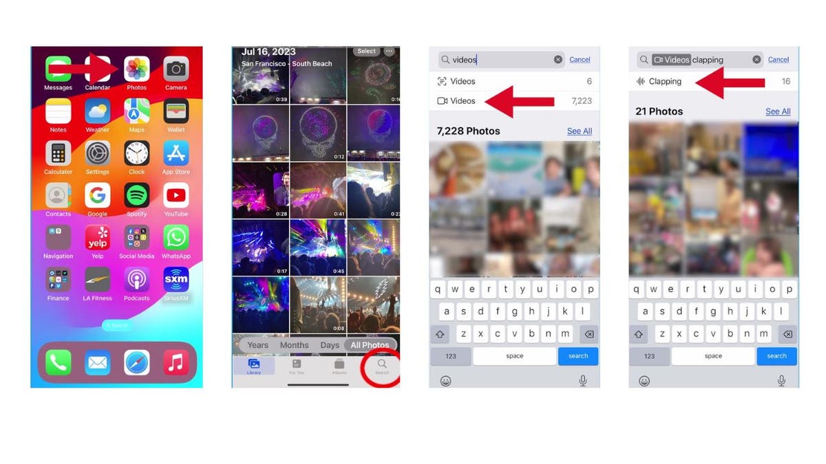 iOS video search