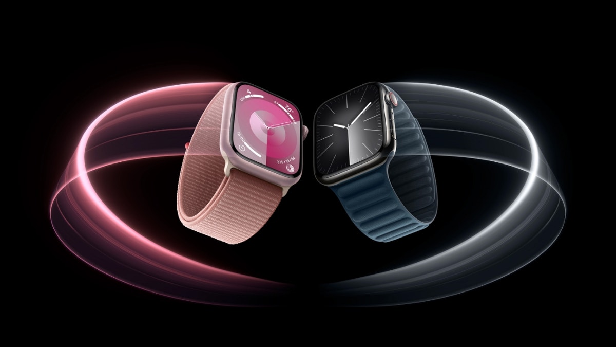 Advertisement of the Series 9 Apple Watch.