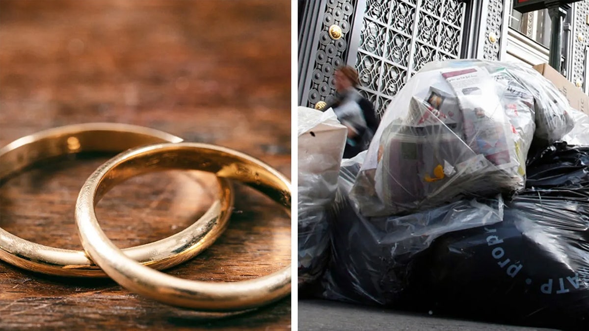 Lost rings and bags of trash