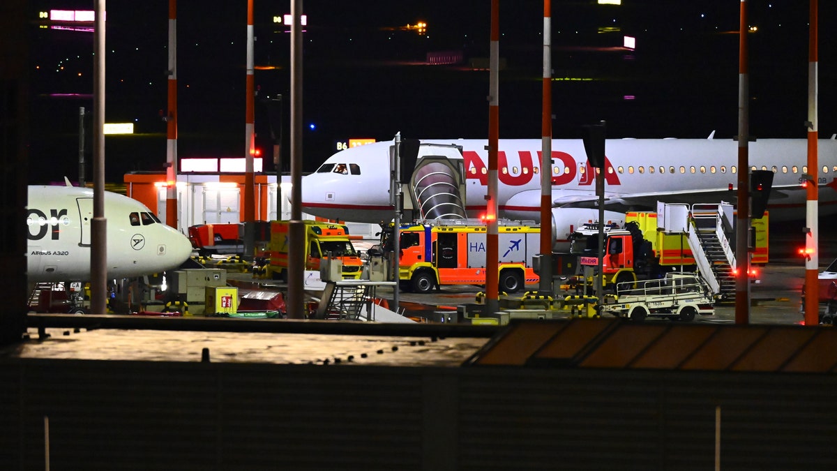 Hamburg airport during security threat