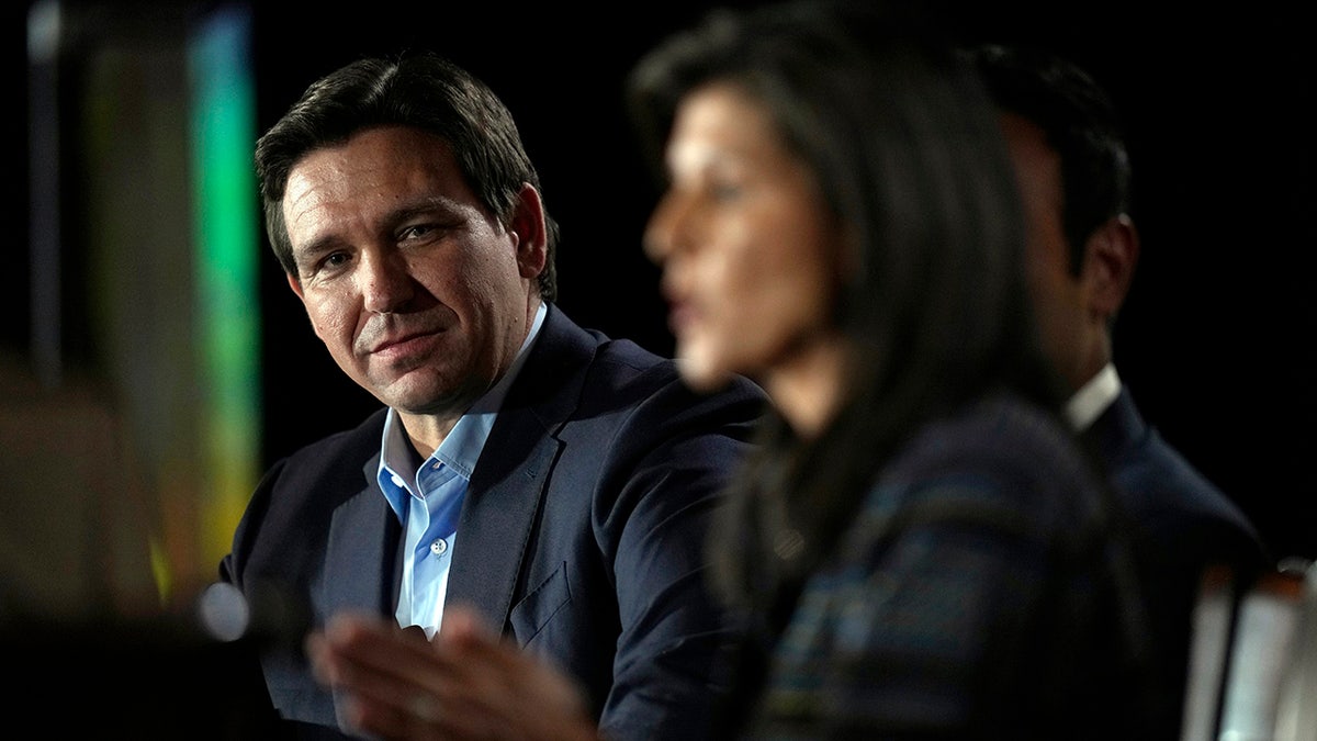 DeSantis during Iowa Thanksgiving forum