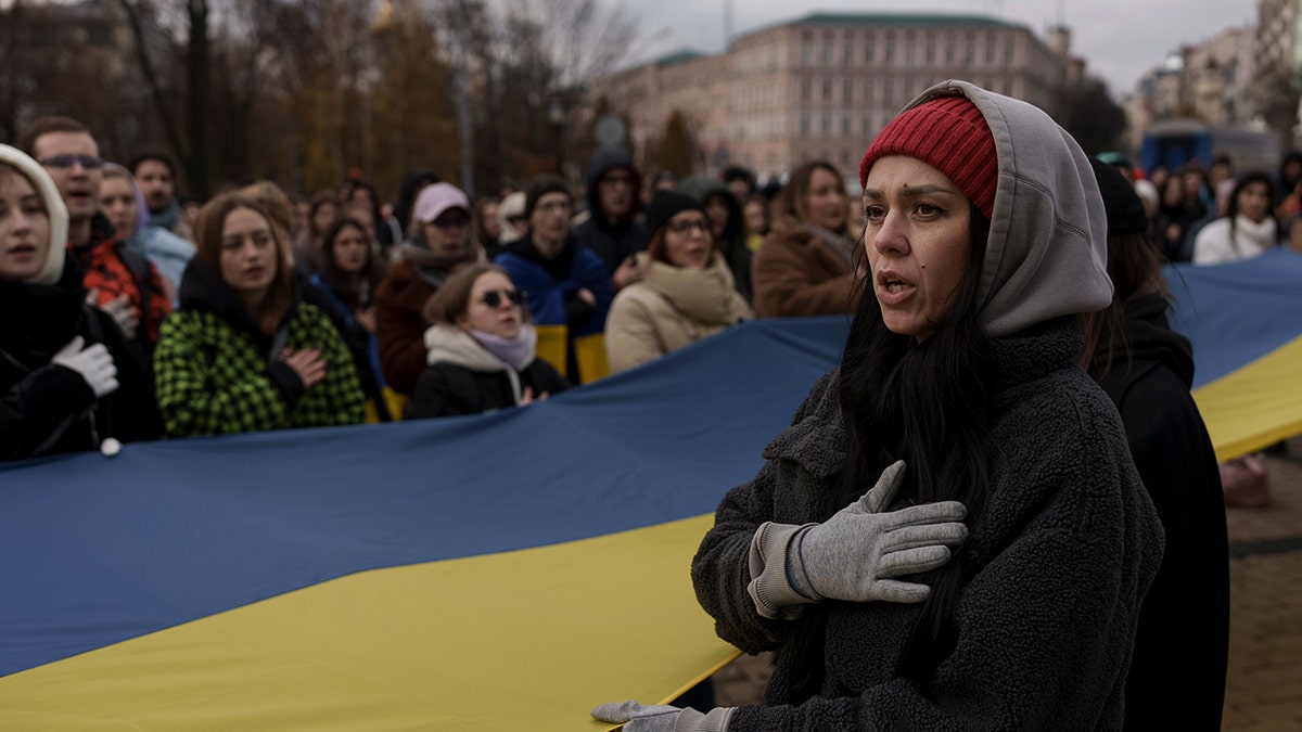 Ukrainian supporters