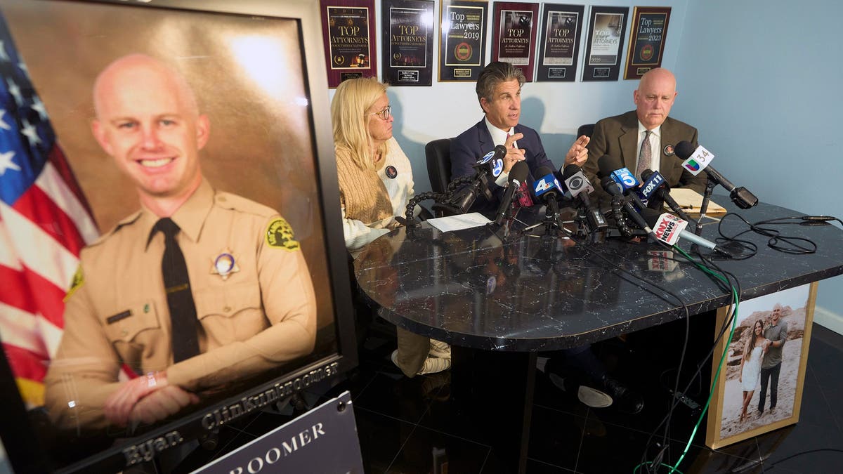 Ryan Clinkunbroomer's parents and their lawyer hold a press conference in Los Angeles