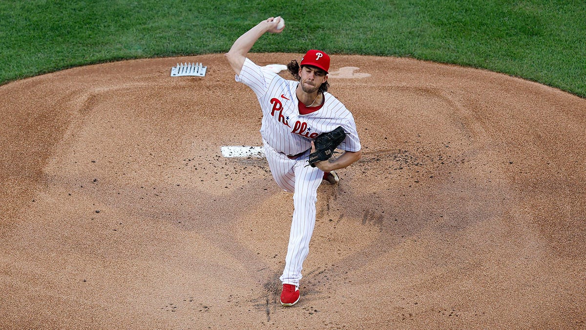 Aaron Nola on the mound