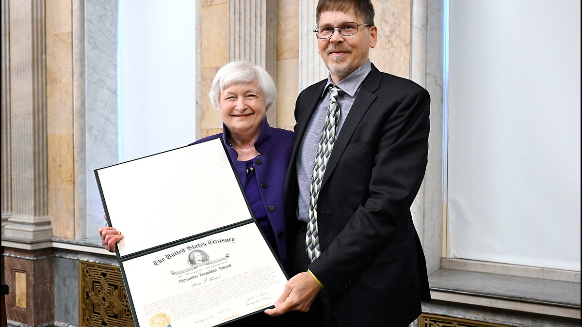 Janet Yellen and Andy Baukol