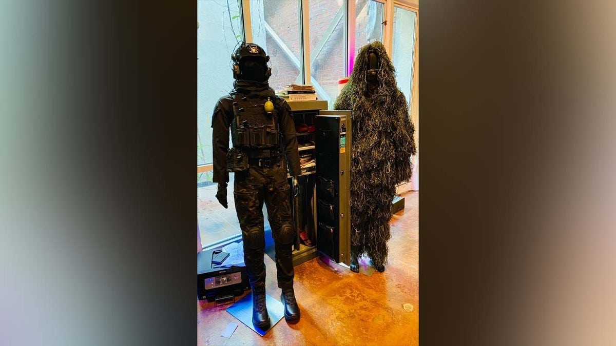 Camouflaged suits found in downtown LA apartment