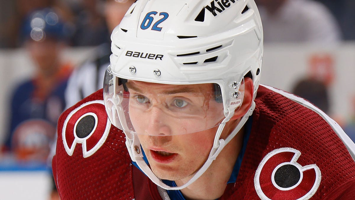 Artturi Lehkonen skates during an Avalanche game