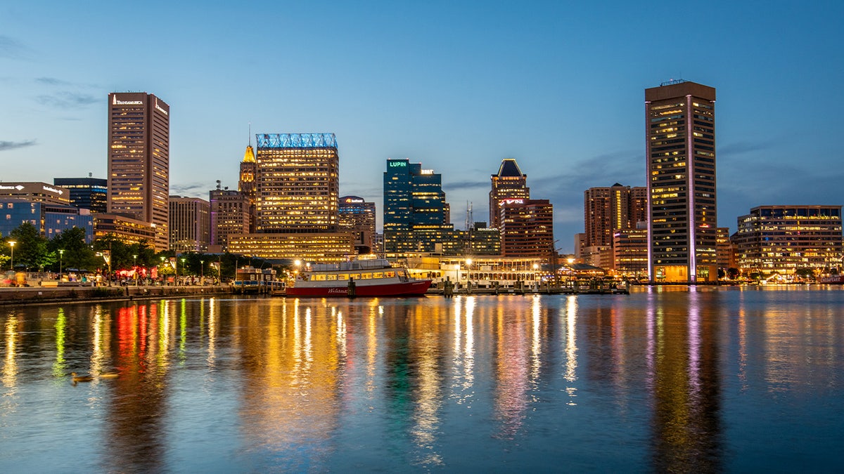 A look at the skyline , Baltimore, Maryland, USA. (Photo by: Edwin Remsberg/VWPics/Universal Images Group via Getty Images)