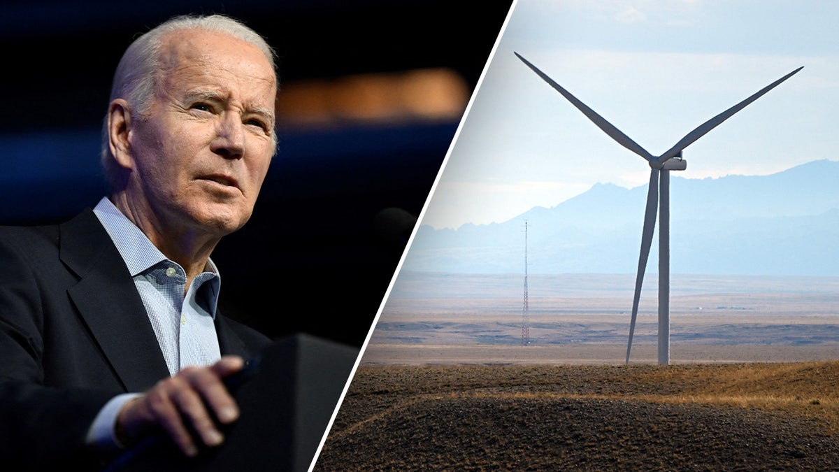 Biden Closeup, à esquerda; Moinho de vento, certo