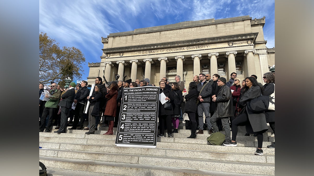 Columbia University Faculty with list of demands