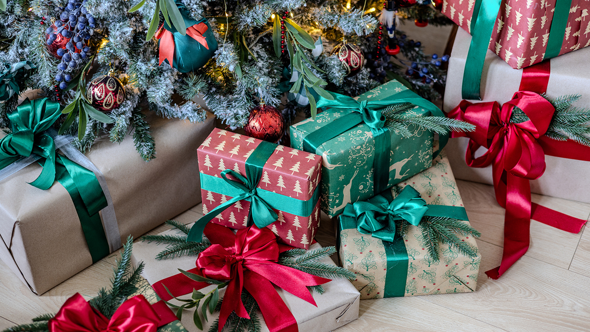 Gifts under a Christmas tree