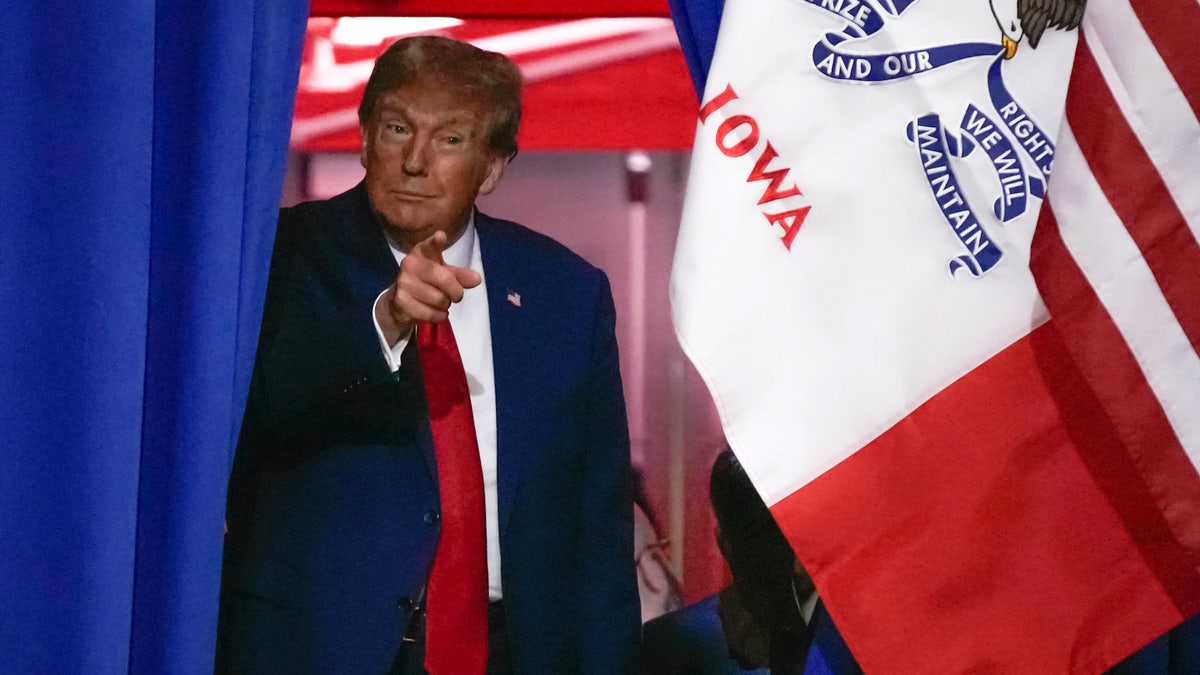 Former President Donald Trump in Iowa