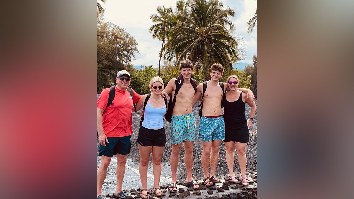 Chapin family on beach vacation