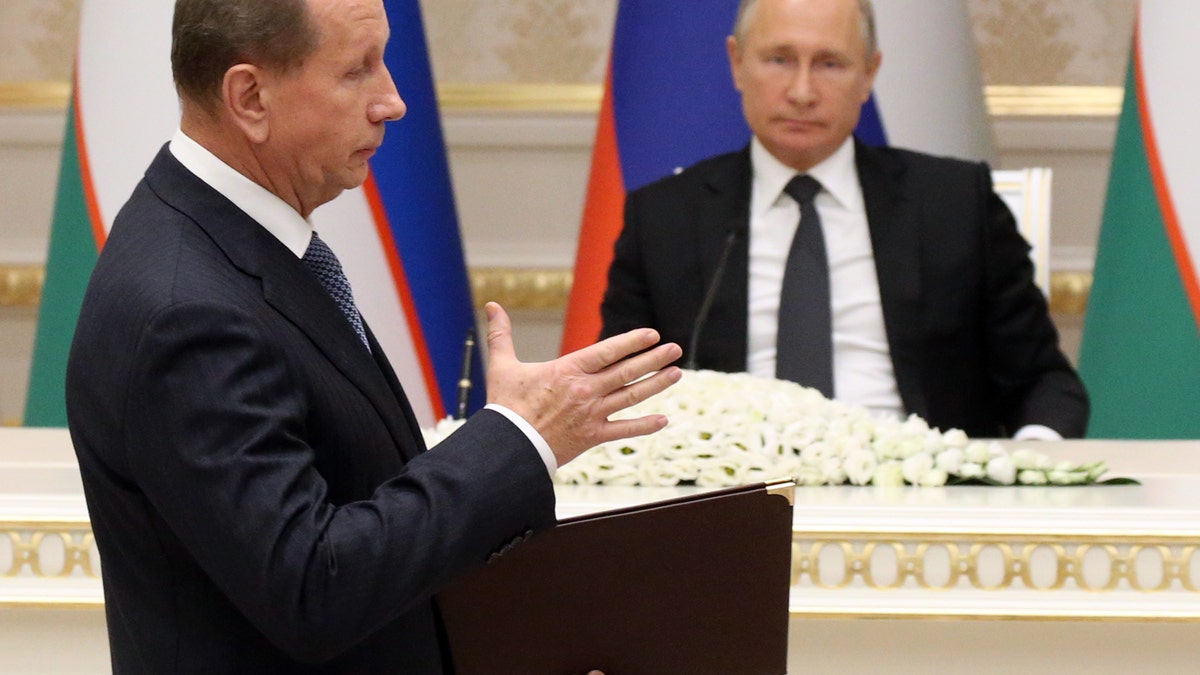 Putin observes a session in Uzbekistan