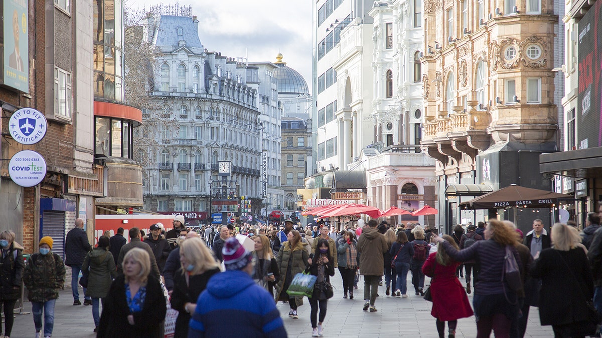 People walking in London