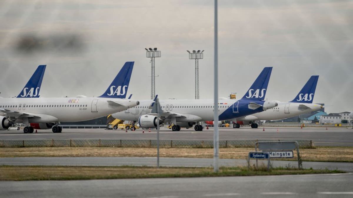 SAS planes at gate
