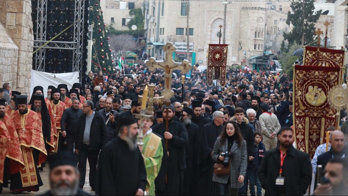 Christians in Bethlehem for Christmas