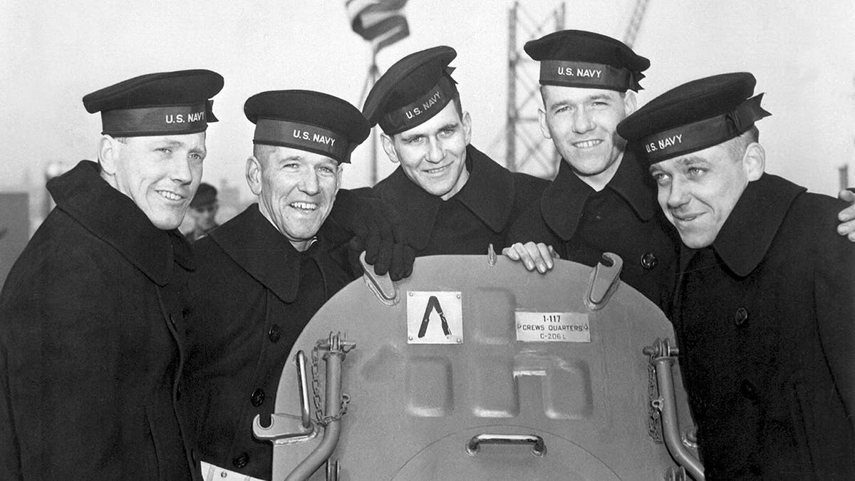 five brothers in Navy uniforms