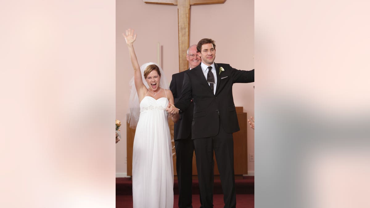 Jim and Pam wedding on "The Office"
