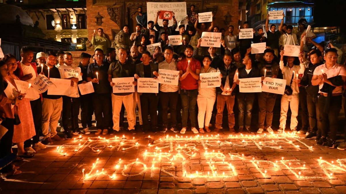 Vigil for Nepali students