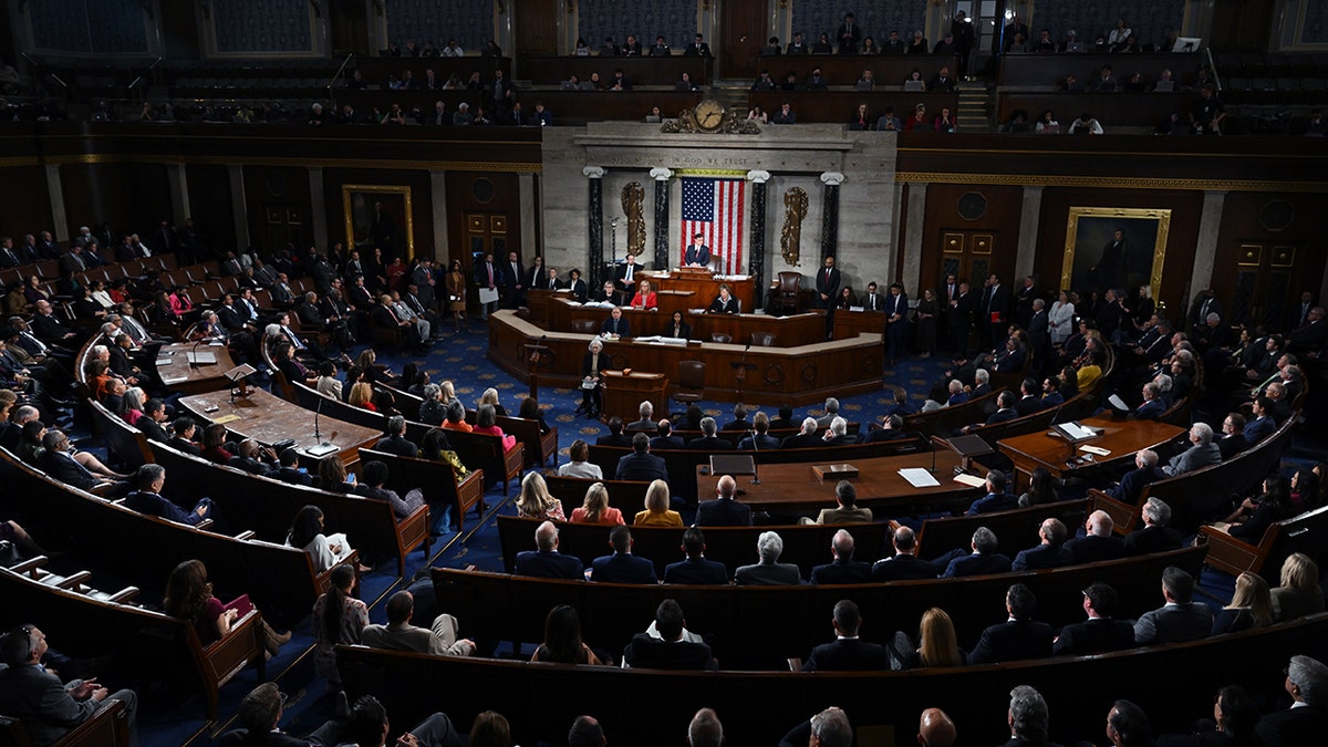 House members in the House chamber