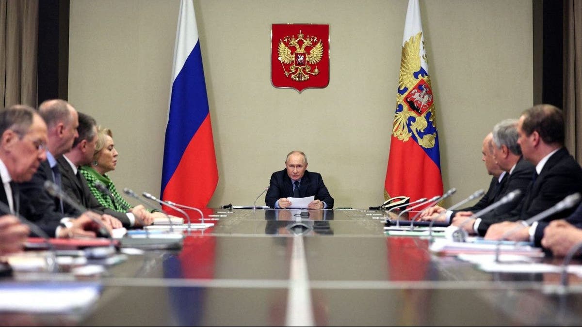 PUTIN at Russian meeting