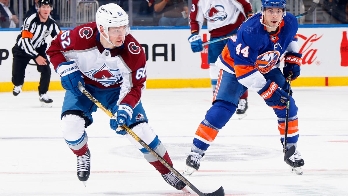 Colorado Avalanche player skates